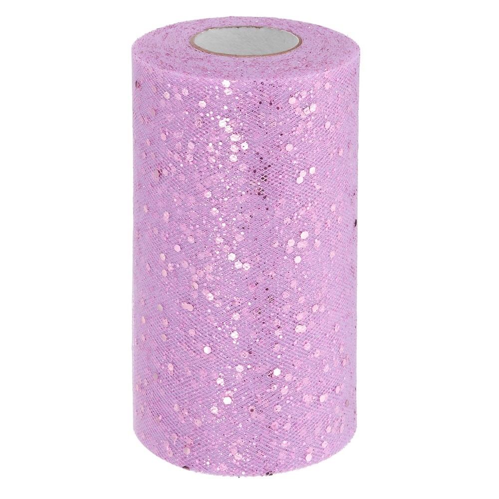 Tulle Fabric Rolls 6″ by 50 Yards Fabric Spool Tulle for DIY, Lavender
