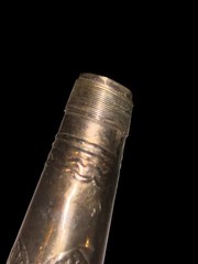 VTG Silver Plated Brass Posey Flower Holder Cone Made In India