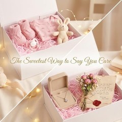 White Gift Box with Lid, 7.8x7x3.1 1 Count (Pack of 1) White 7.8x7x3.1 Inch