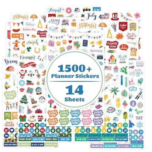 Planner Stickers – 12 Festival Theme Monthly Planner Stickers, Accessories 14