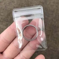 100x Clear Resealable Antioxidant Jewelry PVC Packaging Bags Product Packing Bag