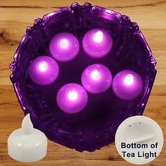 36 Flameless Floating LED tealight Candle Battery operated Pink tea lights