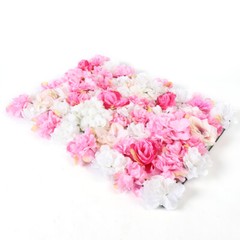 40 x 60 cm 20Pieces Flower Wall Champagne White & Pink Rose Panel Floral Decor