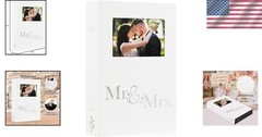 Wedding Photo Album 4×6 Large Capacity Linen Cover Slip In 300 Photos