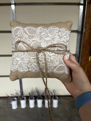 wedding aisle decorations and Pillow/ Flower Girl Basket