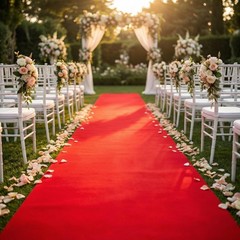 Thick Red Aisle Runner 3×100 Feet | 50g Disposable for Weddings, Parties & Event