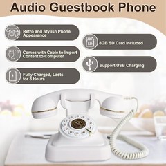 Retro Audio Guest Book Phone for Weddings – Capture Cherished Messages Forever