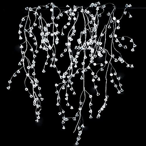 Crystal Diamond Ice Wire Garland Steel Wire Clear Acrylic Crystal Garlands