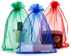 25 pcs 8×12 Inches Drawstring Organza Bags Wedding Party Favor Gift Candy Toys M