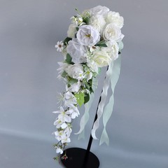 Wedding Bouquet for Bride for Rustic Boho Wedding Romantic Cascading Bouquet