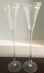  Champagne Toasting Glasses-Wedding 2pcs