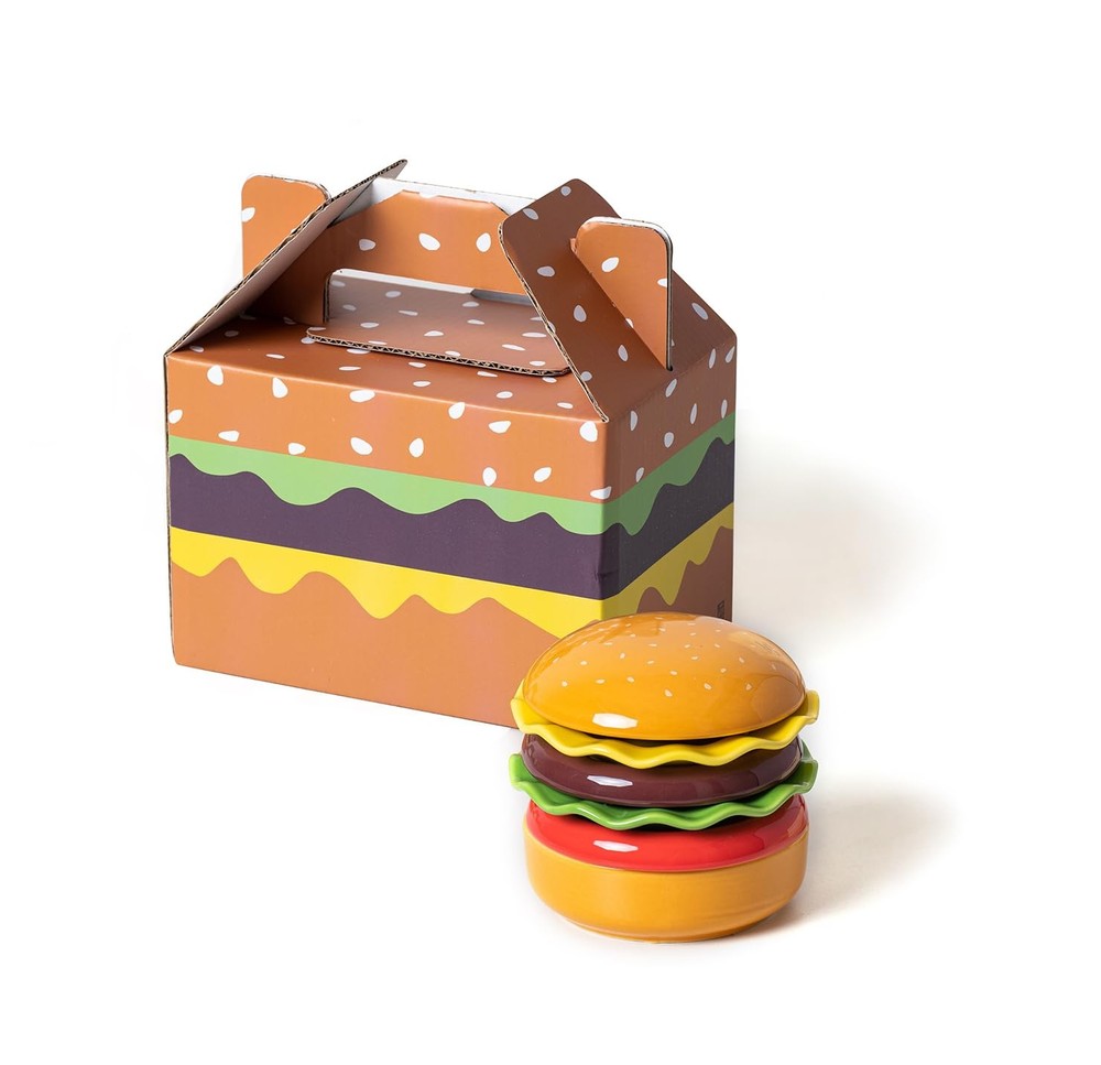 Tuchaca Mini Ceramic Sauce Plates Sets 6 Pieces Cute Hamburg Style Dessert