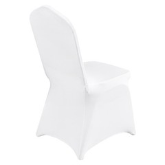 VEVOR 200PCS White Stretch Spandex Folding Chair Covers for Wedding Party Dining