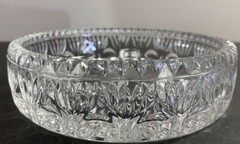 Princess House Crystal 3-Lite Taper Candle Holder Dish Holiday Centerpiece Party
