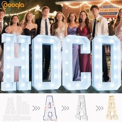 4 FT Marquee Light Up Letters, Cool White and Warm White Giant 4FT Letter A