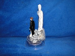 New Elegant 25th Wedding Anniversary Couple Cake topper with silver #25 decor #9