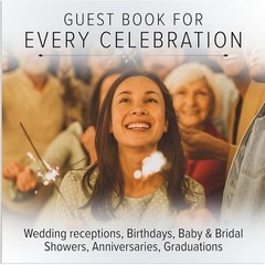 Elegant Guest Book Durable Hardcover 192 Pages Perfect Weddings Events Memories