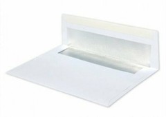 A7 Greeting Card Envelopes – Classic Linen Avon Brilliant White with Foil Lining