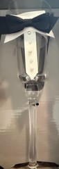 Studio His & Hers Bride & Groom Wedding Toasting Glasses Set of 2, 2.75 oz