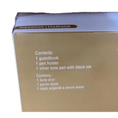 Celebrate It Wedding Guestbook and Pen 3 Piece Set NIB