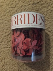 Gartner Studio Wedding 50 ct. Black Favor Box ct. and flower table confetti