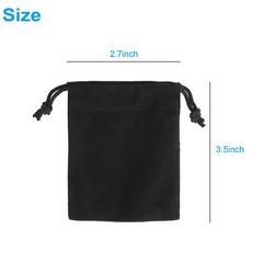 50/100Pcs Velvet Drawstring Velour Gift Pouches Ring Jewelry Bag Wedding Favors