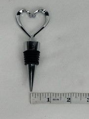 (LOT OF 24) NEW IN BOX FashionCraft 1902 Heart Wine Bottle Stoppers