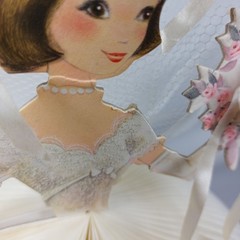 Vintage 1960’s Bride Wedding Decor Honeycomb Centerpiece w/ Box Bridal Shower