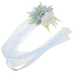 Silk Fabric Wedding Car Flower And Chair Back Artificial Floral Decor