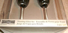 CELEBRATE IT TOASTING GLASS FLUTE SET OF 2 – BRAND NEW IN PACKAGE