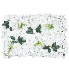 6 * Artificial Hydrangea Rose Flower Wall Panel Wedding Backdrop Grid Design DIY
