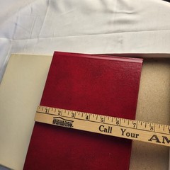 C.R. Gibson 9×7″ Guest Book Burgundy In Box