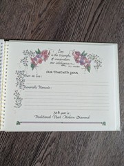 Vintage 1997 Our Wedding Anniversary Memory Book Joy Rodgers-Mernin Clean Inside
