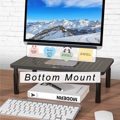 Yocoolfun Monitor Memo Board Top Mount,18″ Sticky Note 1 Piece Clear