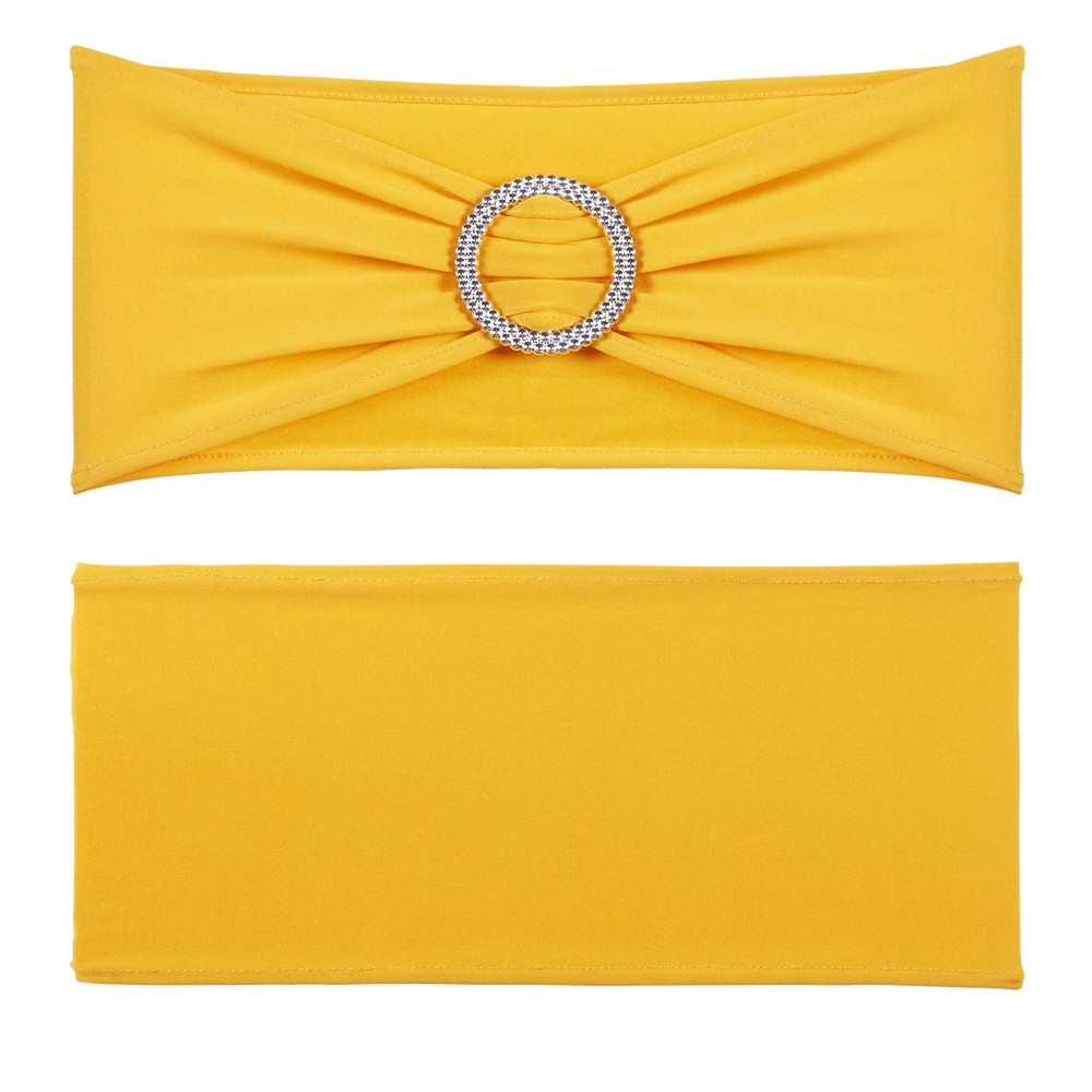 Uimoso 100PCS Stretch Spandex Chair Sashes Elastic Band Wedding Party Dining