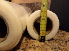 2 Spools Darice Tulle Size: 9″ x 50 Yards Size: 6″ x 30+ Yards 100% Nylon Ivory