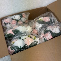 Set-of-10 Flower Balls for Wedding Centerpieces, 12 inch Diameter Fake Flower