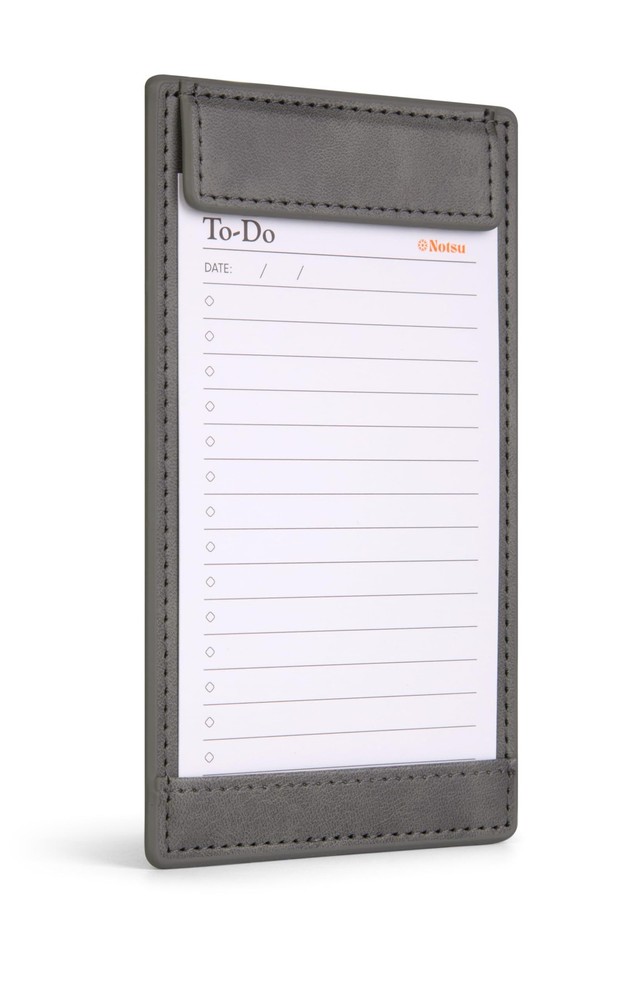 Notsu Note Card Holder | Minimalist 3×5 Inch Index inches, Gray