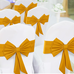 10 Pcs Spandex Chair Sashes for Wedding Elastic Chair Bows Sashes Universal Deco