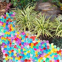 Syhood 400 Piece Multicolor Acrylic Gems Ice Cubes Set Fake Crushed Multi-color