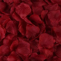 Lifelike Burgundy Silk Rose Petals in Bulk – Ideal for Weddings & Celebrations
