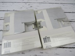 100 Count Favor Boxes Small Platinum Valentine Candy Boxes w/ Ribbons NOS