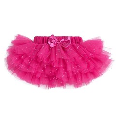 RIBBOOO Rose Red Glitter Tulle Rolls 6 Inch by 10 Yards 10yd, Gold