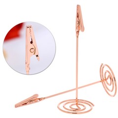 12PCS Table Number Holders Photo Holder Stands Place Paper Menu Clips