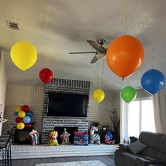 Wiletasz 9pcs Big 36 inch Balloons, Giant Latex Extra 36 inches, Colorful