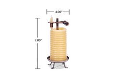 Candle by the Hour 48-Hour Tall Candle, Eco-friendly Natural Beeswax with Co…