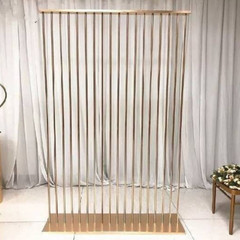 Gold Backdrop Stand for Wedding Table Centerpieces Flower Arrangements