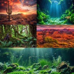 Rock Wall Reptile Habitat Background Greenery-Infused Room Vertical Moss Wall…
