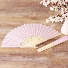 5 Handheld Silk Folding Fans Decorative Wedding Favor Party Events Decorations