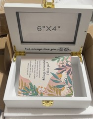 Nowizen 40th Wedding Anniversary Keepsake Box w/ 4×6 Photo Frame